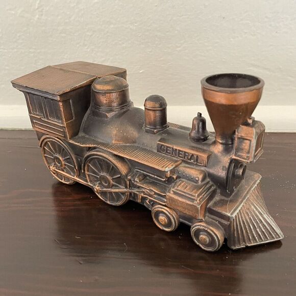 Banthrico 1974 Chicago General Train Diecast Metal Copper Color VTG Decor *READ* - Picture 1 of 15
